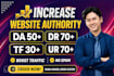 increase domain authority moz da domain rating ahrefs dr tf with seo backlinks