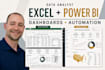 be your excel and power bi data analyst with remote support