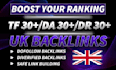 make homepage backlinks co uk sites da 30 to 50 plus