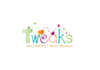 make modern beautiful childrens party planners logo