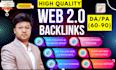 create web 2 0 backlinks all dofollow with site creation
