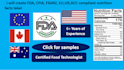 create eu cfia fsanz uk fda gcc nutrition facts label