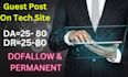 do guest post tech, tech guest post on high da guest post site