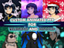 create GIF animated pfp for telegram and discord