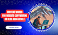 your content writer for website copywriting or blog and article