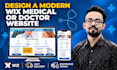 design a modern wix medical or doctor website in wix, redesign wix website