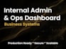 design, build internal admin panels, ops dashboards, business systems