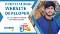 do professional frontend web development in HTML CSS, javascript