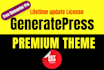 install generatepress premium theme and plugin with lifetime updateable
