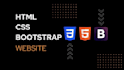 design modern responsive website with html css bootstrap