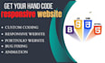 developed responsive html, CSS, javascript and php websites