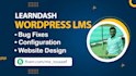design learndash wordpress lms website with elementor