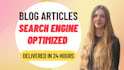 be your web content writer and blog writer, SEO optimized