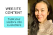 create website content that drives inquiries and sales