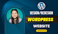 build, rebuild, design, redesign wordpress website, business website development