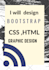 convert figma design to HTML , CSS and bootstrap