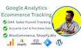 setup google analytics ga4 ecommerce tracking for shopify, woocommerce