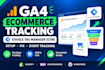 setup  ga4 ecommerce tracking for shopify, woocommerce