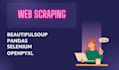 develop web scraper for extracting data from websites