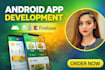 develop custom android app using java or kotlin in android studio