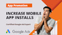 setup profitable mobile app install, app promotion campaign