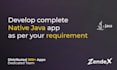 develop complete native java app as per your requirement