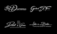 do handwriting scripted signature cursive logo design