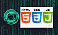 frontend web development with HTML, CSS, javascript, and bootstrap