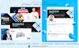 design a professional twitter header