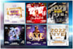 make new year, christmas or winter party flyer