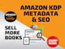 write a SEO optimized amazon KDP book metadata