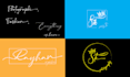 design luxury script signature calligraphy handwritten logo