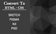 convert sketch, PSD, xd, figma to HTML CSS responsive web