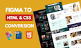 convert figma to html, psd to html, xd to html css bootstrap
