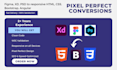 convert psd to html, figma to html css responsive design