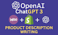 write product description for e commerce store shopify or woocommerce by chatgpt