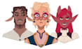 draw a stylized portrait of your oc or dnd character