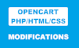 do modifications in your php opencart website