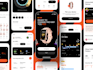do mobile app UI UX design wireframe in figma