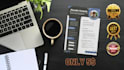 make professional resume design or modern cv template