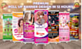 design roll up banner, retractable banner, pull up, or signage