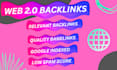 manually provide 70 web 2 0 backlinks to high quality websites
