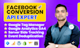 fix or setup facebook pixel conversion API, server side tracking with GTM, ga4