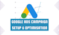 setup google ads and optimise your campaign