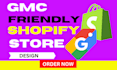 design gmc friendly shopify dropshipping landing page