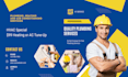 build hvac, plumbing, construction, roofing, cleaning website
