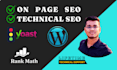 do complete on page SEO optimization with yoast or rank math