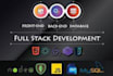 create responsive website in html and css javascript react nodejs php