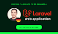 develop a custom php web application using laravel