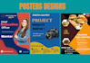 design, logo, poster, flyer, business card using canva
